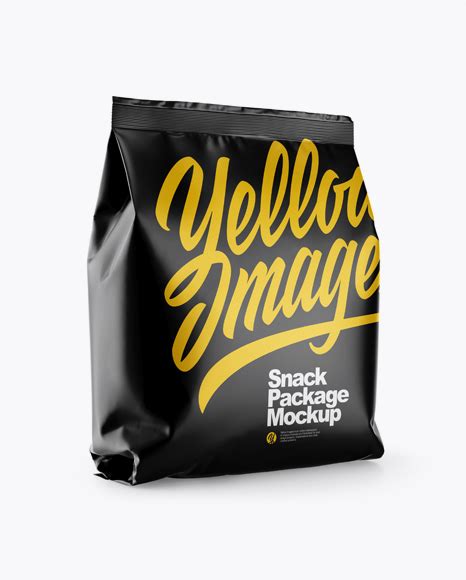Download Free Matte Snack Package - Half Side View PSD Yellowimages