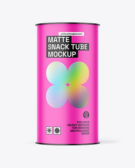 Download Free Matte Snack Tube Mockup PSD Generator