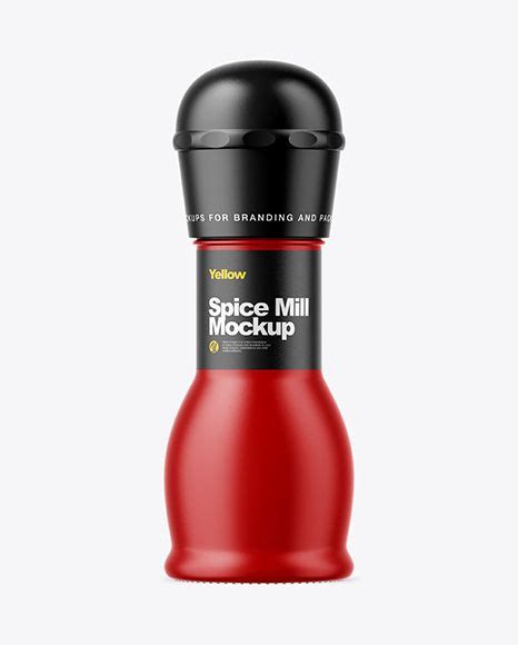 Download Free Matte Spice Mill Mockup PSD Generator