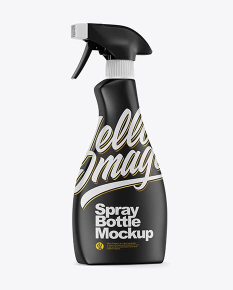 Download Free Matte Spray Bottle Side View Mockup PSD Generator