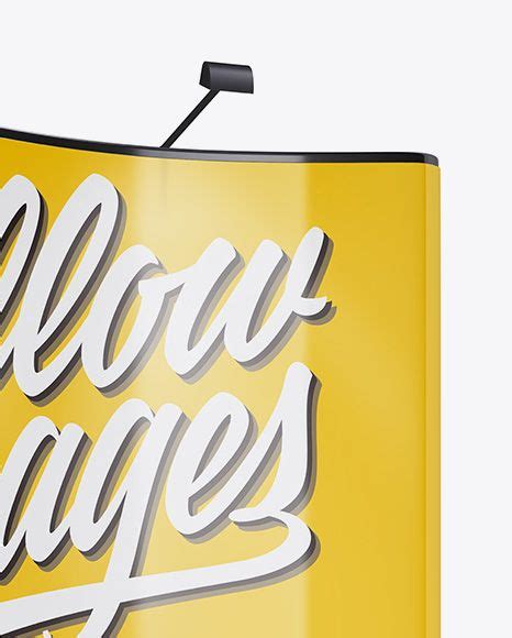 Download Free Matte Spring Pop-Up Stand Mockup PSD Yellowimages
