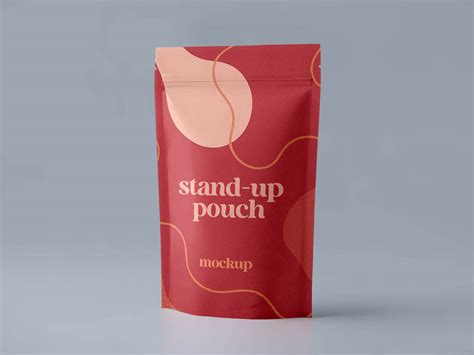 Download Free Matte Stand Up Pouch Mockup - Front View PSD Generator
