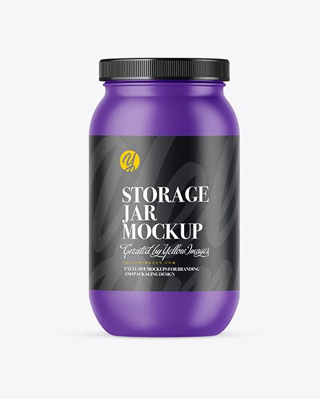Download Free Matte Storage Jar Mockup PSD Generator