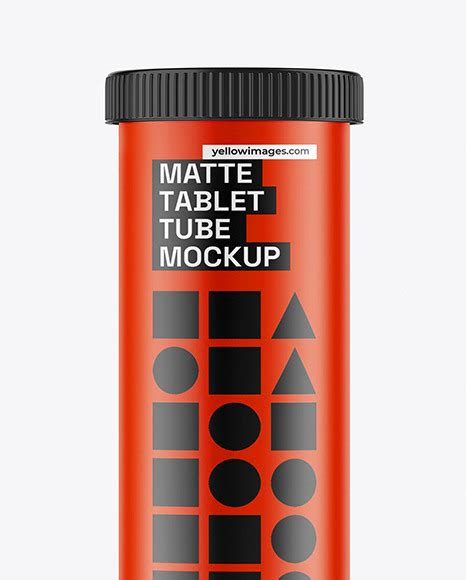 Download Free Matte Tablet Tube Mockup PSD Generator