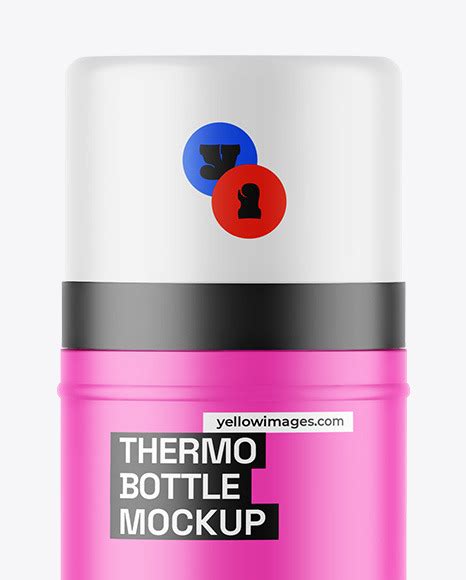 Download Free Matte Thermo Bottle Mockup PSD Generator PSD Files