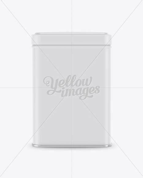 Download Free Matte Tin Box Mockup - Front View PSD Generator