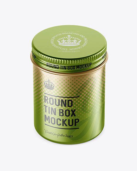 Download Free Matte Tin Box Mockup - High-Angle Shot PSD Generator