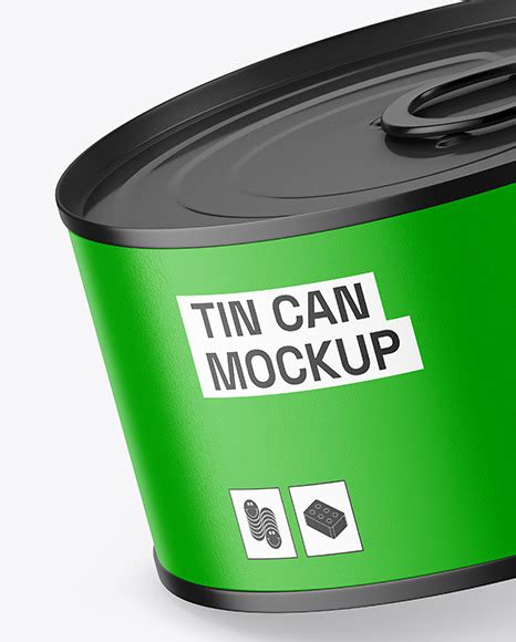 Download Free Matte Tin Can Mockup PSD Generator PSD Files