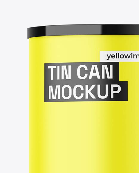 Download Free Matte Tin Can Mockup PSD Yellowimages.com Free Object Mockups PSD Files