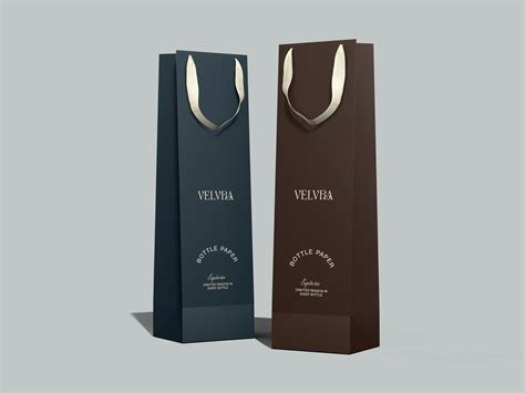 Download Free Matte Wine Bag Mockup PSD Generator