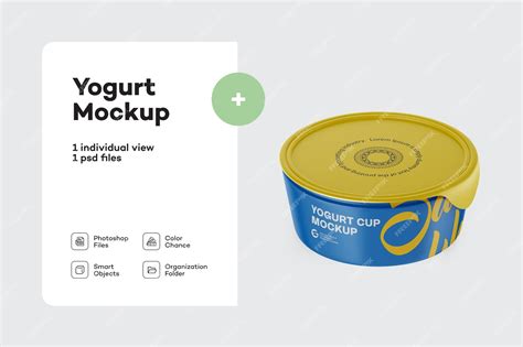 Download Free Matte Yogurt Cup Mockup PSD PSD Yellowimages PSD Files