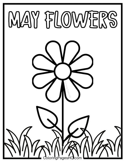Free May Flowers Coloring Pages