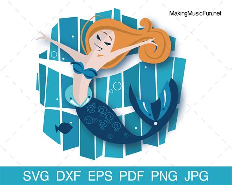 Download Free Maybe I'm A Mermaid Commercial Use DXF Files