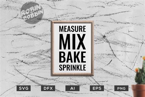 Download Free Measure Mix Bake Files DXF Files