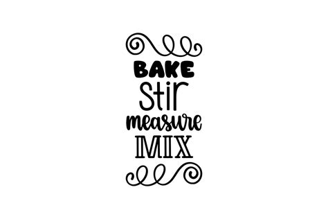 Download Free Measure Mix Bake For Silhouette