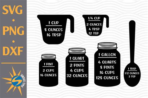 Download Free Measuring Cheat Sheet SVG, PNG, DXF Digital Files Include Cut Files