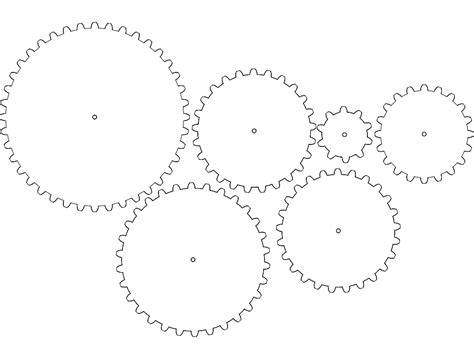 Download Free Mechanical Gears - SVG File, DXF File DXF Files