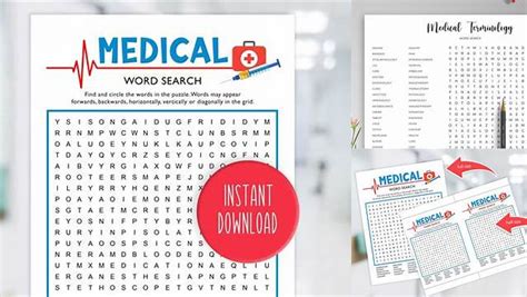 Download Free Medical Word Search SVG Files DXF Files