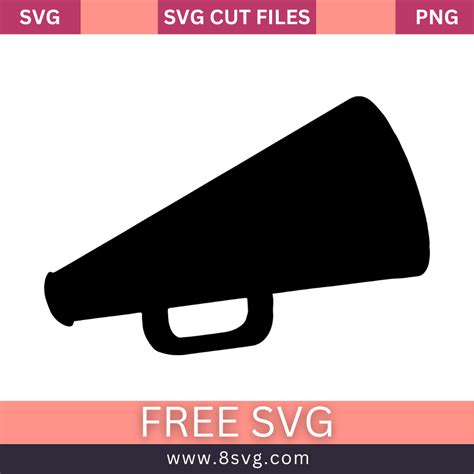 Download Free Megaphone SVG, Megaphone DXF, Cuttable File For Cricut