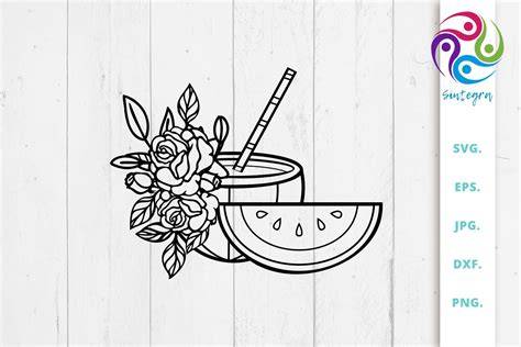 Download Free Melon Summer SVG File Creativefabrica DXF Files