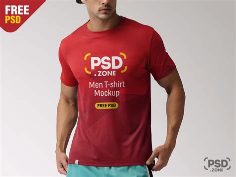 Download Free Men's T-Shirt Mockup PSD PSD Yellowimages PSD Files