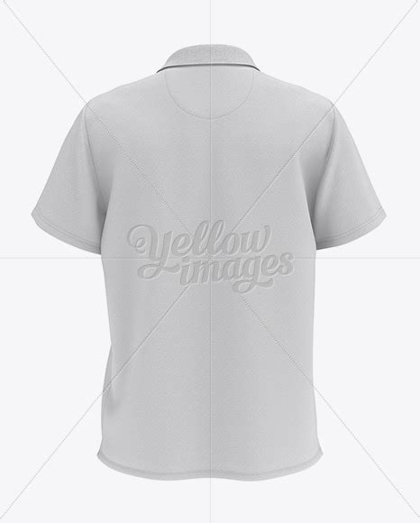 Download Free Mens Polo HQ Mockup - Back View PSD Generator PSD Files