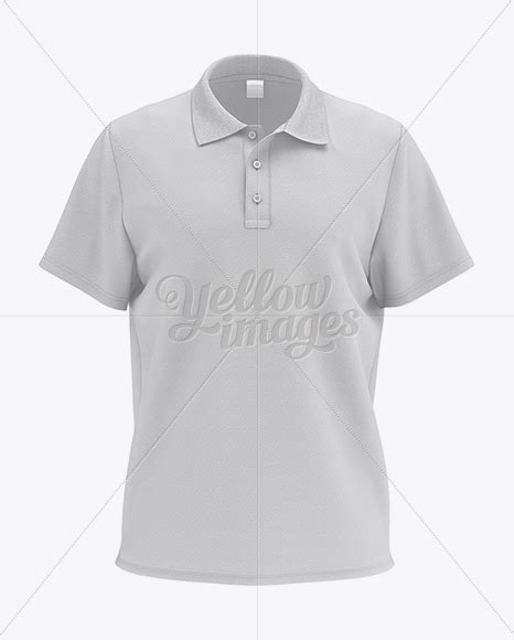 Download Free Mens Polo HQ Mockup - Front View PSD Object Mockups PSD Files