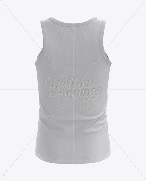 Download Free Mens Tank Top HQ Mockup Back View PSD Generator