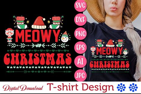 Download Free Meowy Christmas - SVG File, DXF File Cricut SVG DXF Files