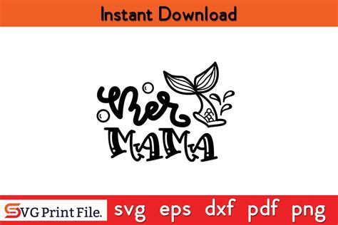 Download Free Mer mama svg For Crafts