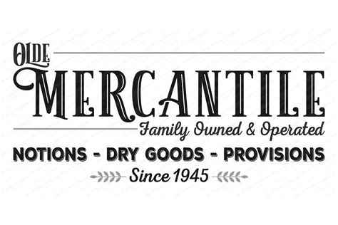 Download Free Mercantile Cut Files