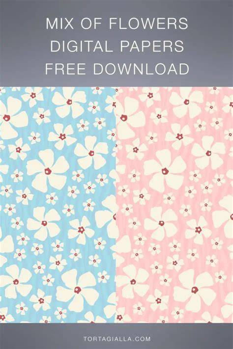 Download Free Merlo Flowers Digital Papers DXF Files