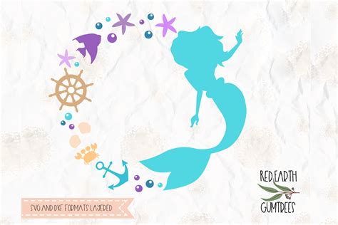 Download Free Mermaid Name Monogram SVG Cutting Files Commercial Use For Crafts