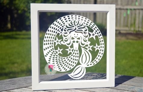 Download Free Mermaid paper cut SVG / DXF / EPS Files DXF Files