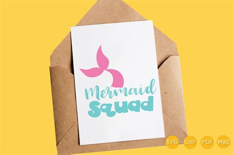 Download Free Mermaid squad SVG PNG EPS DXF Printable