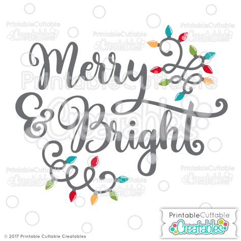 Download Free Merry And Bright DXF Files
