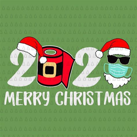 Download Free Merry Christmas 2020 Mask Paper Roll DXF Files