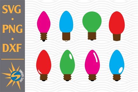 Download Free Merry Christmas Light Bulb Svg Design Files DXF Files