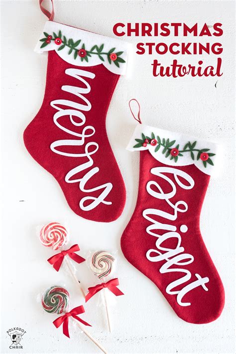 Download Free Merry Christmas With Stocking For Cricut