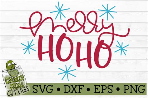 Download Free Merry Ho Ho Christmas SVG File Files Free PSD Mockups