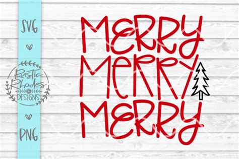 Download Free Merry Merry Merry {Repeat} SVG and PNG Digital Cut File Files Free PSD Mockups