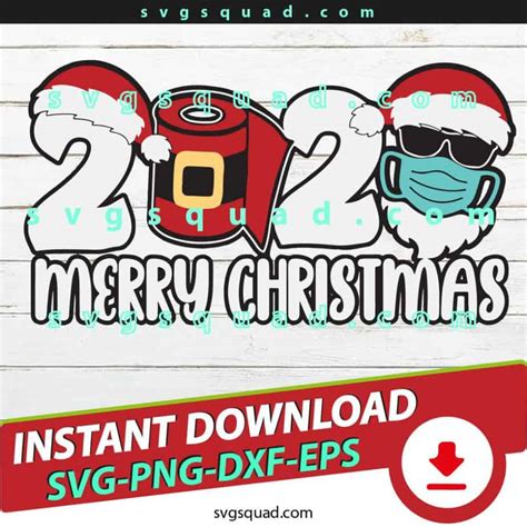 Download Free Merry X-Mask To You Christmas 2020 SVG Cut File Files DXF Files