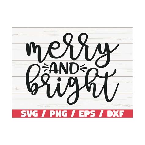Download Free Merry bright Commercial Use For Crafts