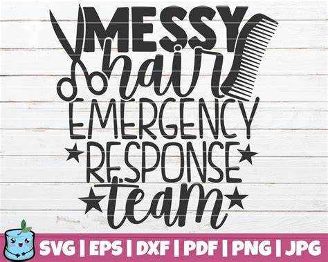 Download Free Messy Hair Emergency Response Team SVG Cut File Files