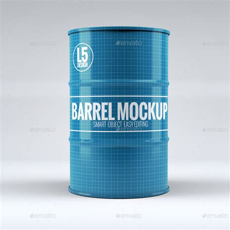 Download Free Metal Barrel Mockup PSD TIFF Files PSD Files