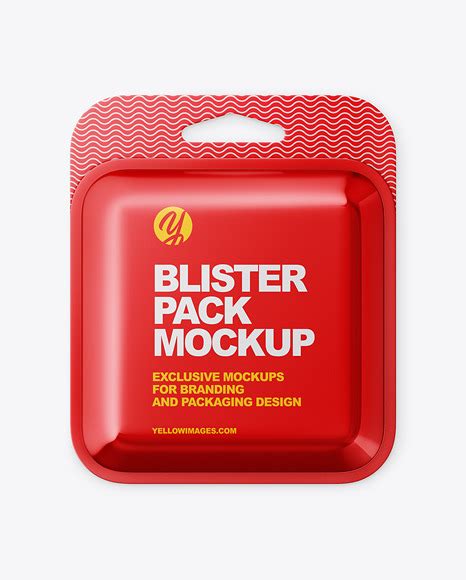 Download Free Metallic Blister Package Mockup PSD Object Mockups PSD Files