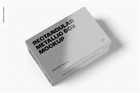 Download Free Metallic Box Mockup PSD Placeit