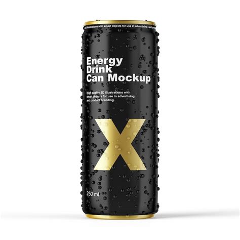Download Free Metallic Can Mockup PSD Generator