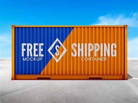 Download Free Metallic Container Mockup - Front View PSD Generator
