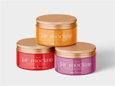 Download Free Metallic Cosmetic Jar Mockup PSD TIFF Files PSD Files